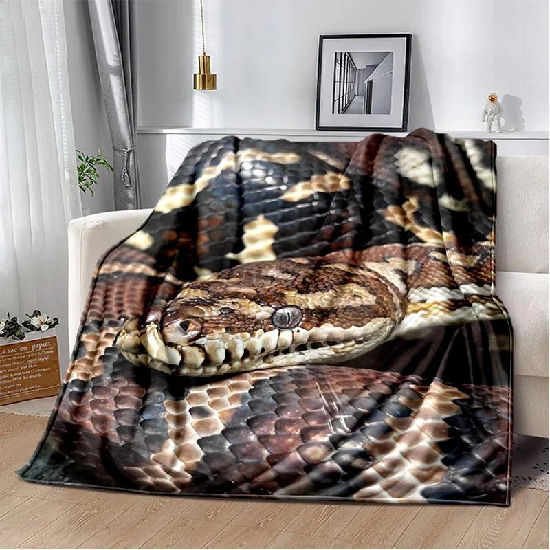 Soft Gothic Snake Serpent Python Viper Blanket for Bed Sofa Picnic Travel Office Cover Kids Gift Throw Blanket