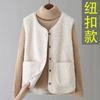 Autumn New Vest Women's New Medium Mother Vest Autumn and Winter Top Coat Vest Korean Version Large Size
