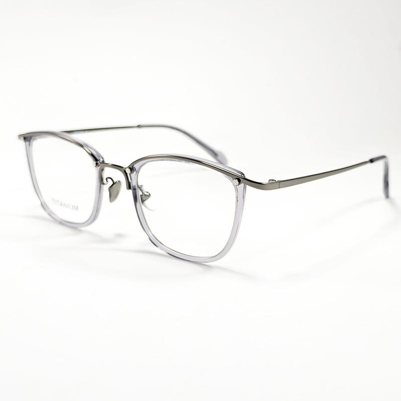 

Ultra-Light Titanium Half-Rim Men s Eyeglass Frames - Cool, Stylish, Compatible with Myopia/Photochromic Lenses, Unisex Style 1612.