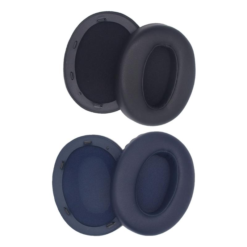 1 Pair Earphone Cover Ear Pads Headphone Cushion Protein Leather Earmuff for WH-XB910N XB910N Headset Replacemnt Part