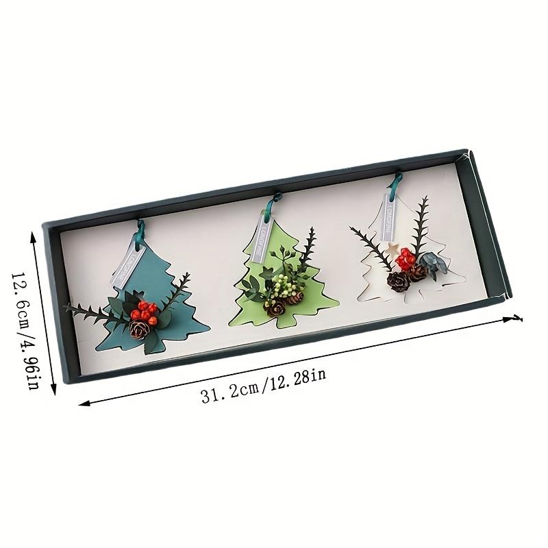 

1 комплект ароматерапевтического воска подарочная коробка для домашнего декора гардероб дезодорант ароматный твердый ароматерапевтический воск рождественский подарок подарок 3pcs