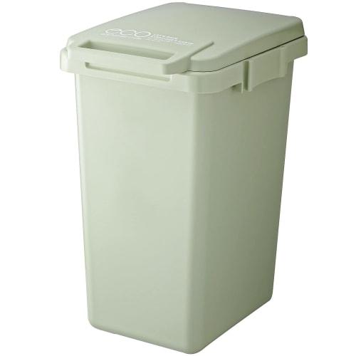 Risu Trash Can, One-Handle with Handle, Light Green, 45L, Eco Container Style 2, Made In Japan, CS2-45J