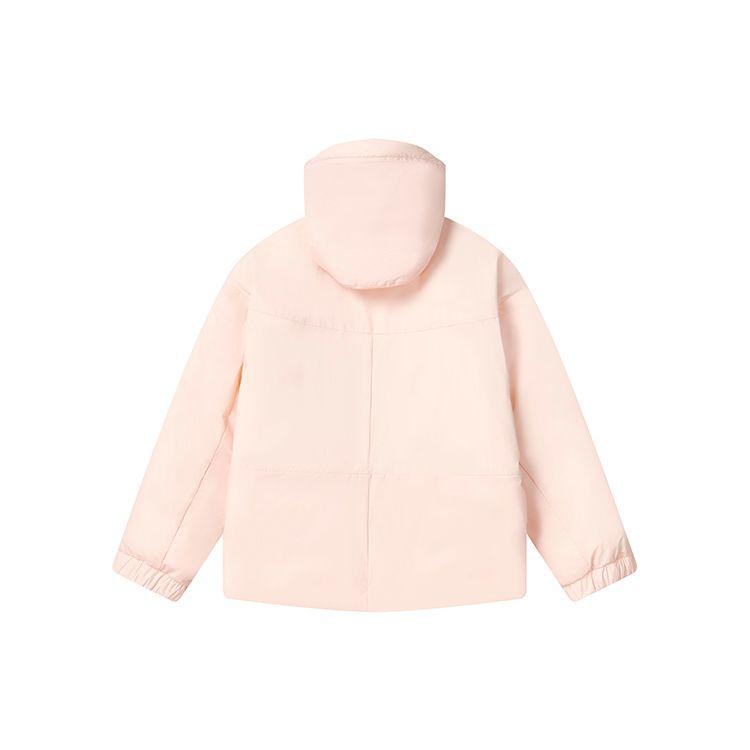 Fila Casual Solid Color Long Sleeve Hooded Down Jacket Women Outerwear Unnamed-Pink F11W147924F-PK