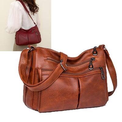 Women's Large Capacity Crossbody Bag Minimalist Shoulder Bag with Multi Compartments Women's Single Shoulder Bag