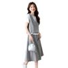 Fashion suit women's summer new loose casual skirt vest top fake two-piece set