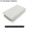 For Tesla Model 3 Y 2024 2024 Accessories Armrest Protector Box Cover White Soft TPE Center Console Panel Pad Model3 Highland
