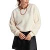 adidas Originals Solid Logo Embroidered Crewneck Sweatshirt Women Sweatshirt White IC2259