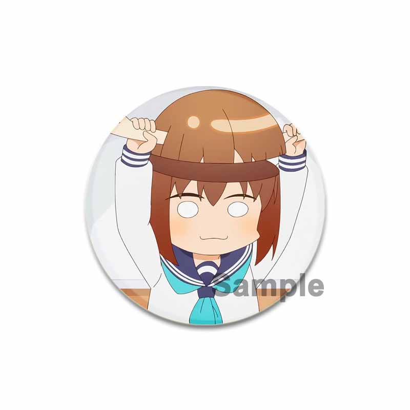 32/44/58MM My Deer Friend Nokotan Anime Pins Cute Cartoon Badge Handmade Tinplate Brooches Breastpin for Backpack Clothes Gift Accessory