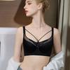 Underwear Women's Adjustable Bra Top Support Sexy Thin Bra No Steel Rim Large Bra
