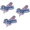 3 Pcs Dodgers Embroidery Patch Baseball Team Iron-on Sew On Patches for Clothing Jacket Backpack Jeans Sport Decal Gift 3.5 * 2.75 Inch