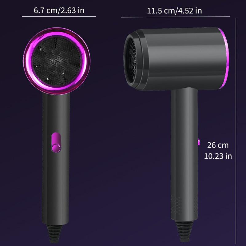 Smart Noise Reduction Hair Dryer - Blue Light, High Power, Quick Dry, Constant Temperature, Ideal for Student Dorms