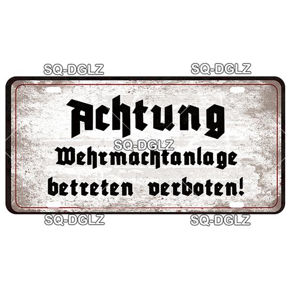 [SQ-DGLZ] Vintage Berlin City 15x30cm Plate War Tin Sign Store Bar Wall Decoration Metal Sign Home Decor Painting Plaques Poster