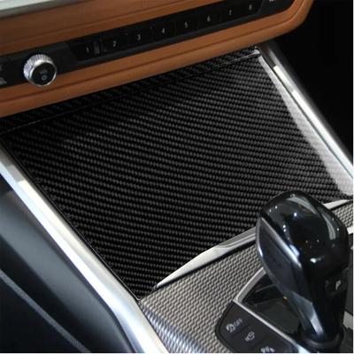 Panel Pokrywy Uchwytu na Kubek Konsoli Centralnej Samochodu Naklejka z Włókna Węglowego Akcesoria Samochodowe Dla BMW Serii 3 G20 G28 325li 330d 335 -20