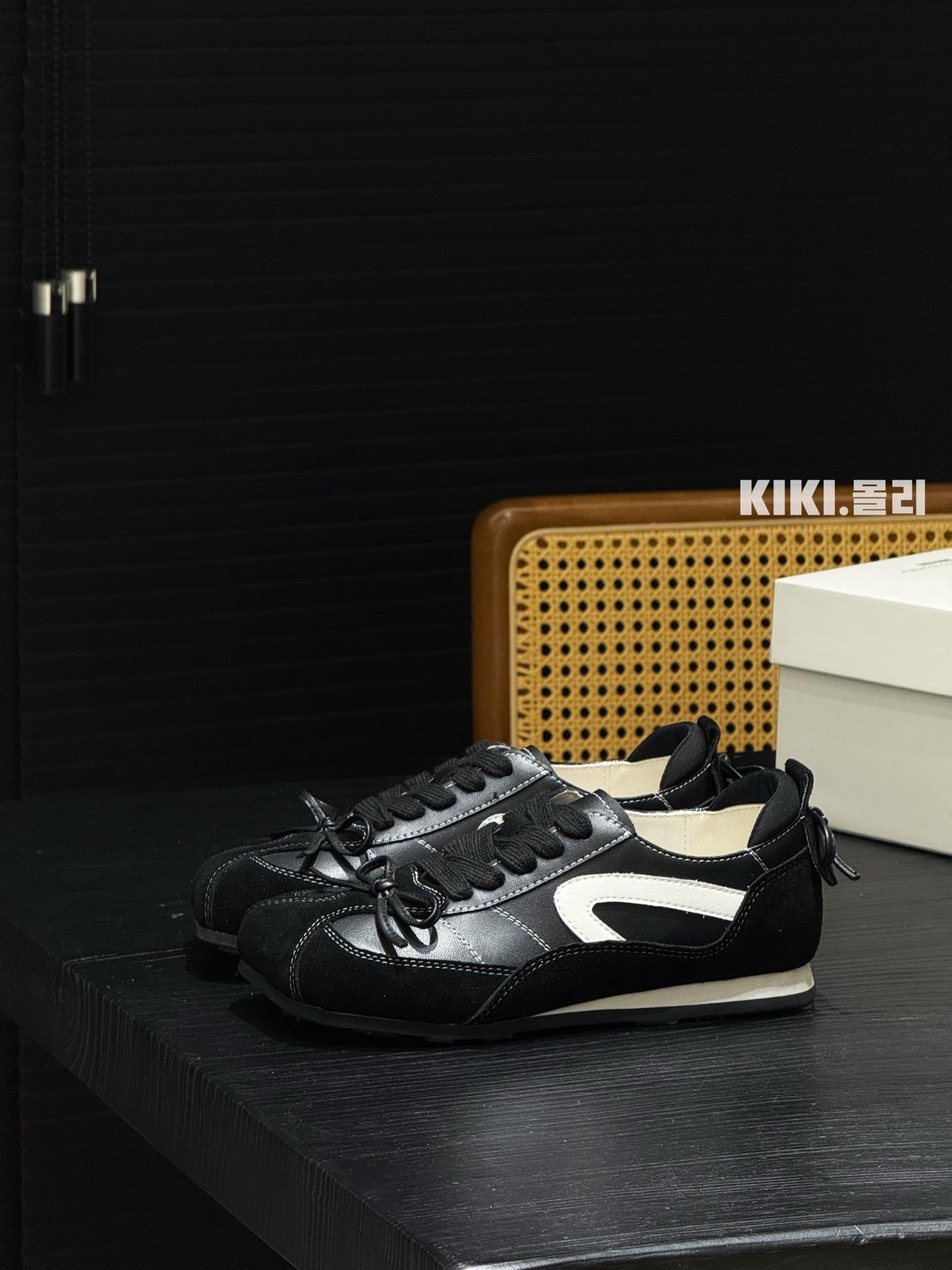 

Niche apple head German training shoes women s ins tide 2025 summer new retro design sense color matching casual sports shoes 39 чёрный