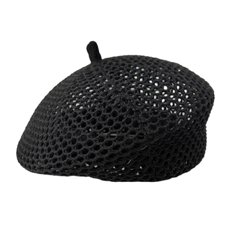 Breathable Raffia Grass Woven Beret Hat For Women Spring Essential Hollowout Sun Hat For Various Occasion Photoshoots Headpiece