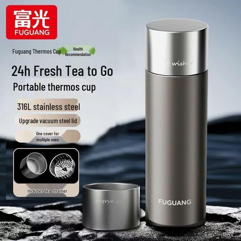 FUGUANG 316 Stainless Steel Tea Infuser Thermos Cup 530ml