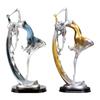 Dancing Girl Statue Home Decoration Ornament Craft Graceful Dancer Figurine for Living Room Women TV Cabinet Office Bookshelf