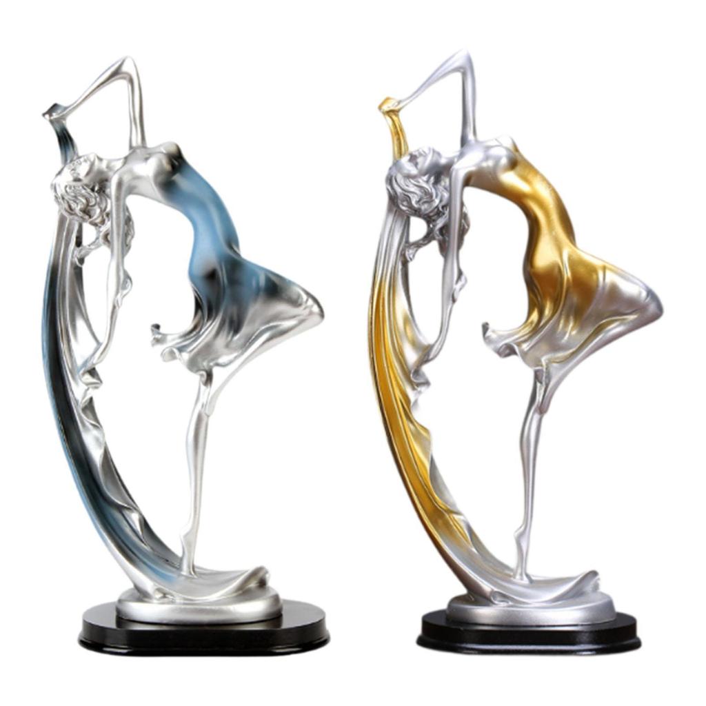 Dancing Girl Statue Desk Ornament Craft Elegant Decorative Housewarming Gifts