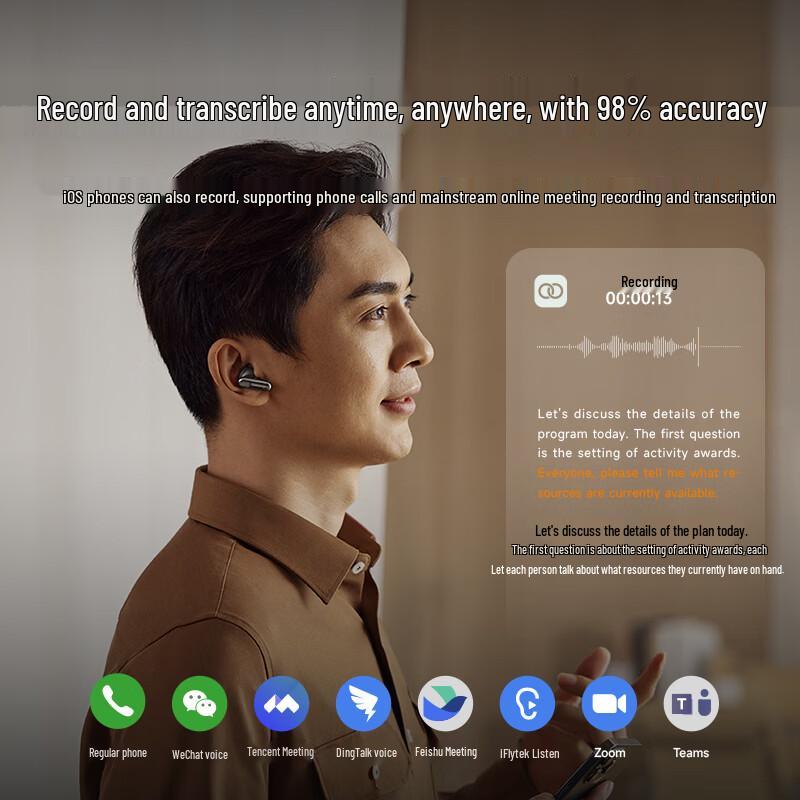 iFLYTEK iFLYBUDS Nano+ AI Translation Noise Cancelling Earbuds