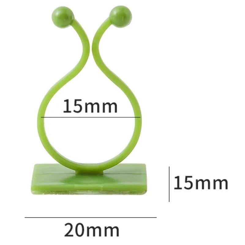 10pcs/set Plant and Green Plant Fixer, Green Basket Vine Climbing, Wall Hanging Style Household Universal Hook Plant Trellis
