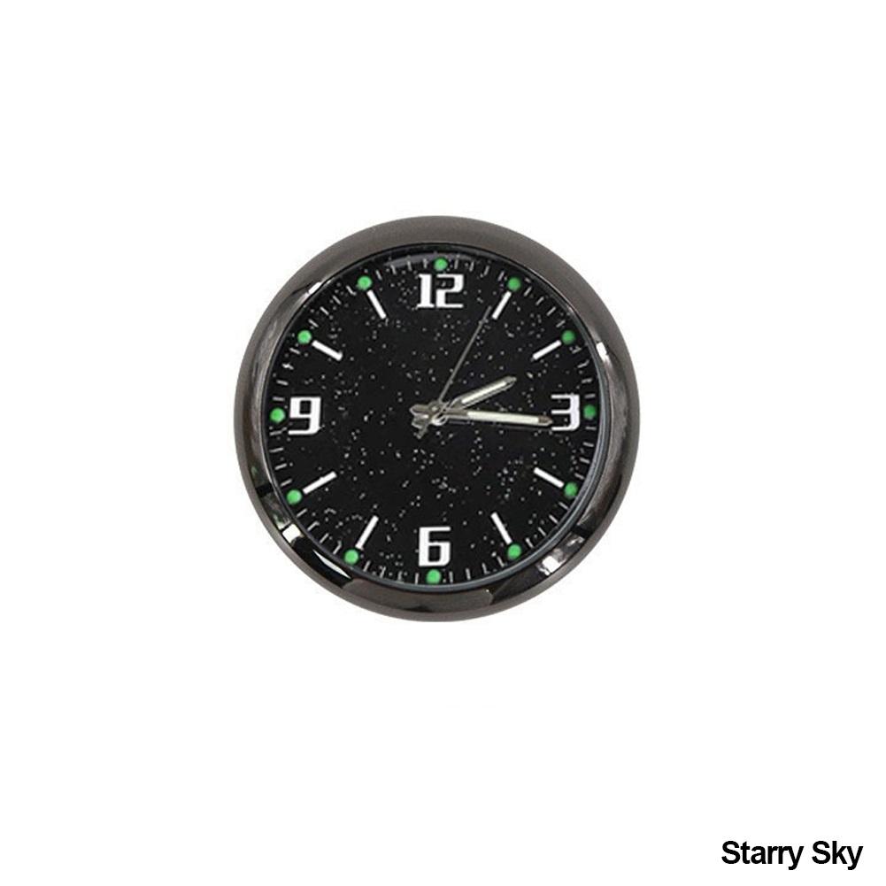 In-Car Mini Luminous Car Clock Automobiles Internal Stick-On Watch Mechanics Quartz Clocks Auto Ornament 40mm 43mm Digital Clock