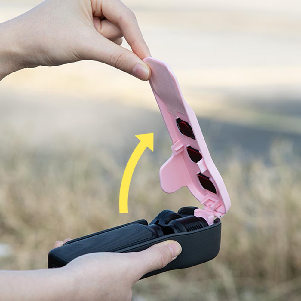 For DJI Osmo Pocket 3 Protective Case Anti-collision Anti-fall Flip Cover Quick Release Case Protective Shell Camera Accessories