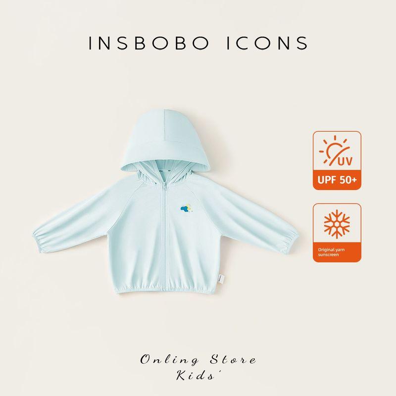 [Upf50+] Children s Sun Protection Clothing 2026 Summer New Style Boys  Sun Protection Clothing, Anti-Uv, Cool-Feeling Thin Top Blue (Raw Yarn Sunscreen Upf50+) 100
