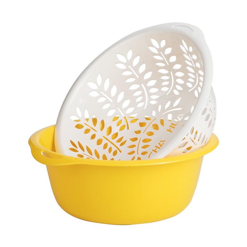 Chahua Double-Layer Plastic Draining Basket