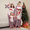 Long Sleeve Christmas Pyjamas Set Plaid Printed Top+Pants Soft Family Matching Pyjamas  Adult Kids