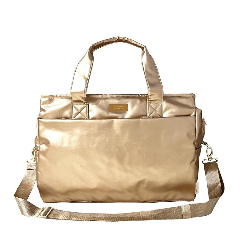 

[Root] 1317 Larger Beautiful travel with shoulder faux leather tote bag SN Grande Kirine (01 metal pink)