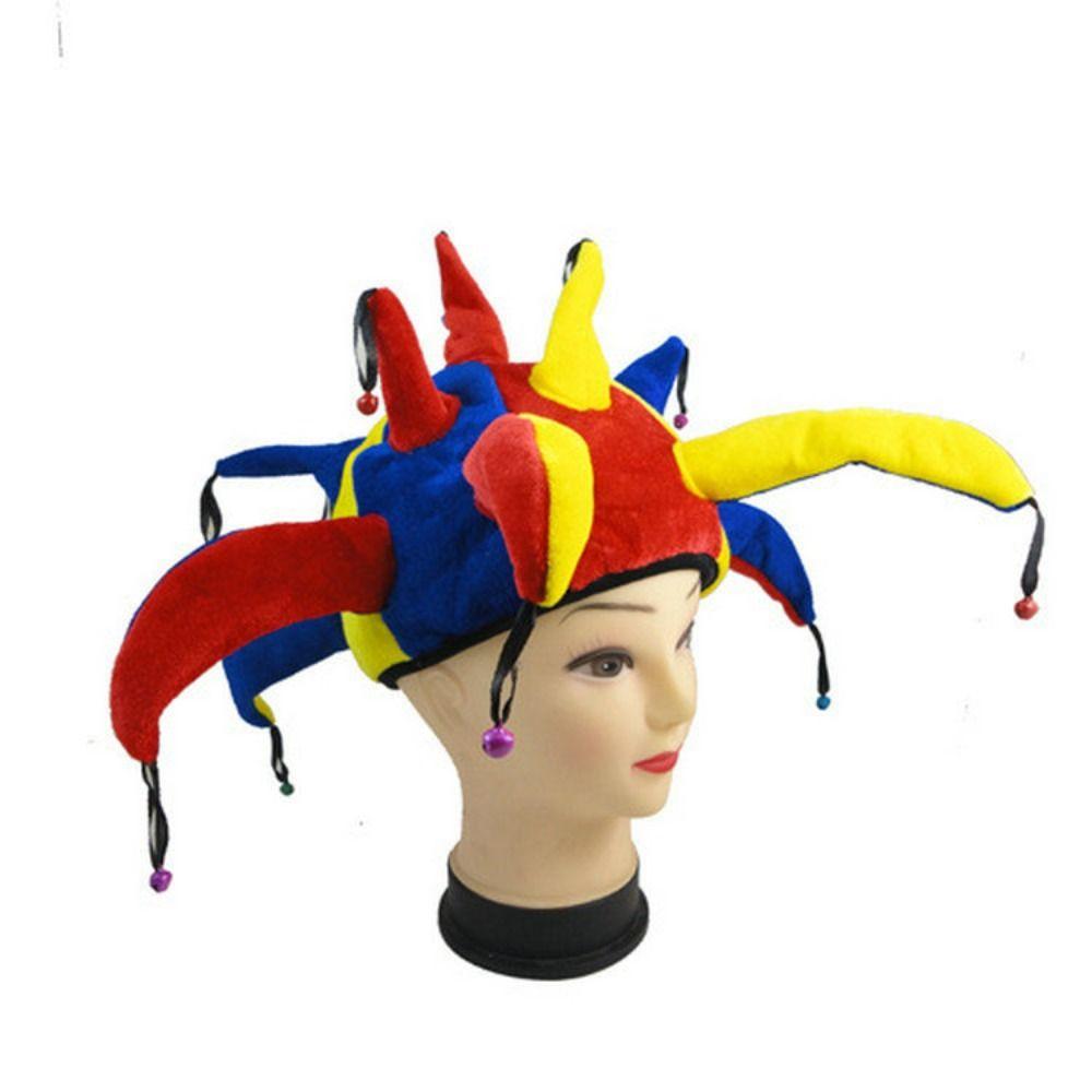 Dress Up Party Costume Hat Stage Performance Funny Clown Hat Adult Clown Hat Unisex