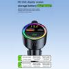 77W Bluetooth-compatible 5.4 FM Transmitter Car Adapter 65W+12W Fast Charging Car Adapter Call Sound LED Display