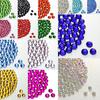 2000 stk harpiks rhinestones med flat rygg gjør-det-selv-telefonveske negleklistremerker 2/3/4/5 mm