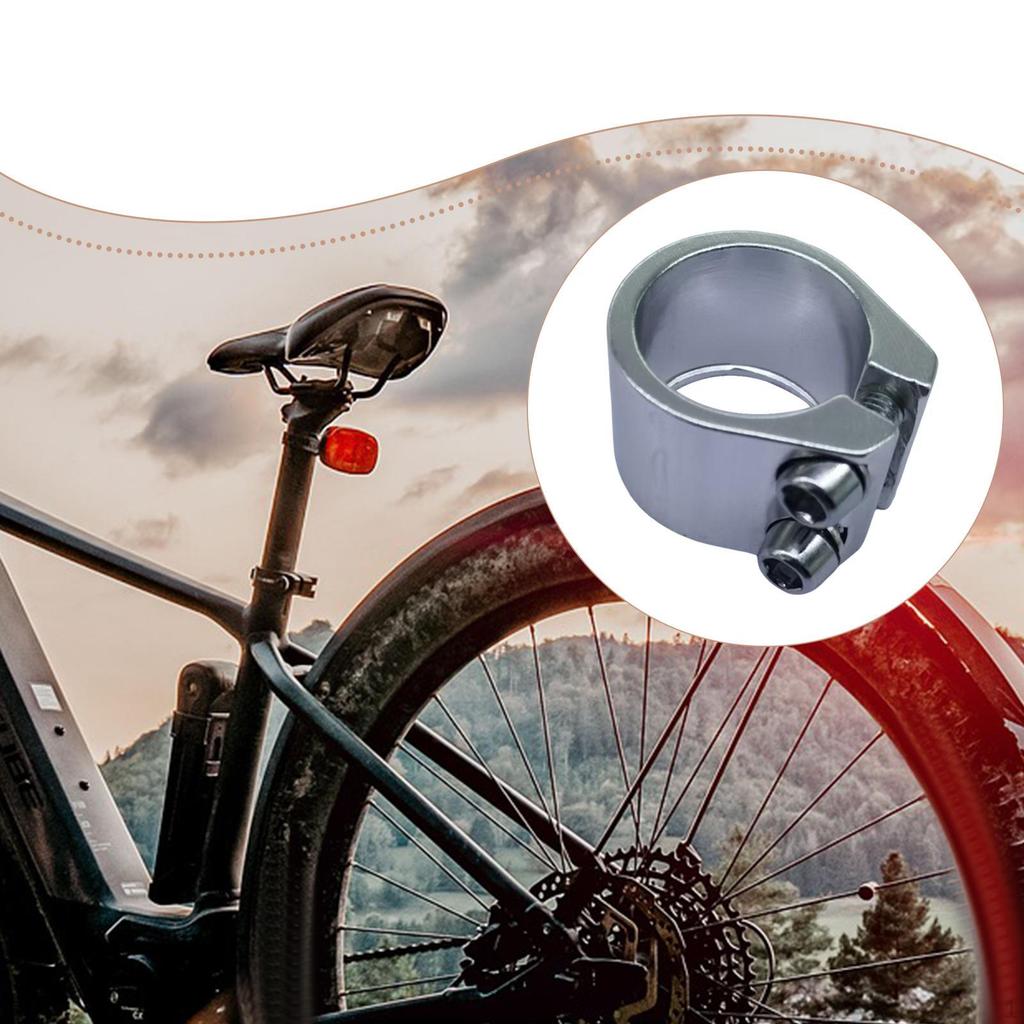 Seat Tube Clamp 1.13 inch High Performance Easy to Install Component Cycling Tightener Clip Road