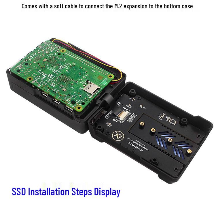 Aluminiowa obudowa Argon NEO do Raspberry Pi 5 z rozszerzeniem PCIe M.2 NVMe SSD