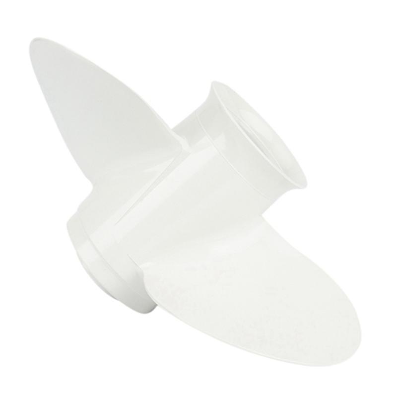 1 Stück 664-45952-00-EL 9 7/8 X 14 Aluminium Boots Außenborder Propeller Weiß Aluminiumlegierung Für Yamaha 20-30HP-M53K