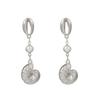 Muschel-Ohrringe für Damen - Gold/Silber Metallic Boho Perlen-Hängeohrringe, Sommer Strand Nautisches Tropfen-Ohrring-Set mit Muschel-Anhänger