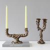 Resin Handicraft Candlestick Vintage Irregular Lines Candelabrum Resin Candle Holder Home Decoration Accessories Wedding