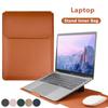 PU Leather Laptop Computer Sleeve Case Bag Stand Cover Pouch Man Women 13 14 15 15.6 16 Inch for Macbook Air Samsung HP Lenovo