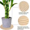 Multi Sized Plant Mat Round Woven Mats Simple Household Thick Heat Insulation Placemats Anti Scald Table With Thick Cushion
