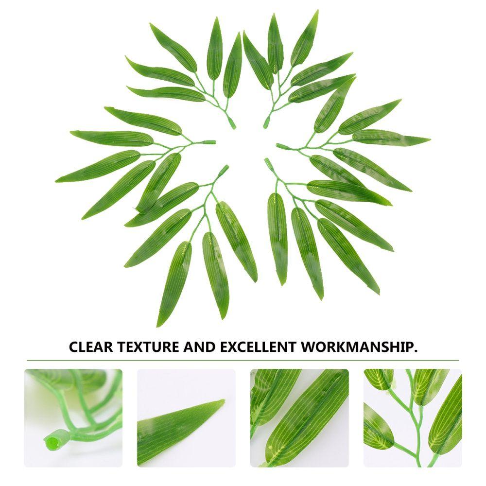 Decorations Party Supplies Bamboo  Leaves Fake Bamboo Branches Simulation Leaves Artificial Plants