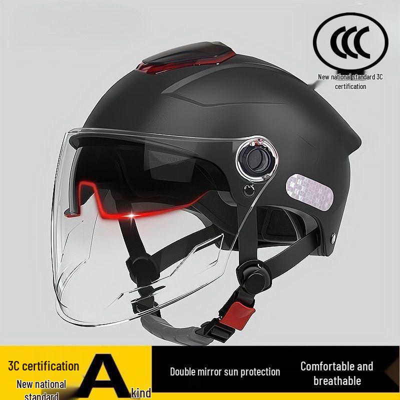 2025 Universal Sunscreen Double Lens Motorcycle Helmet for All Seasons
