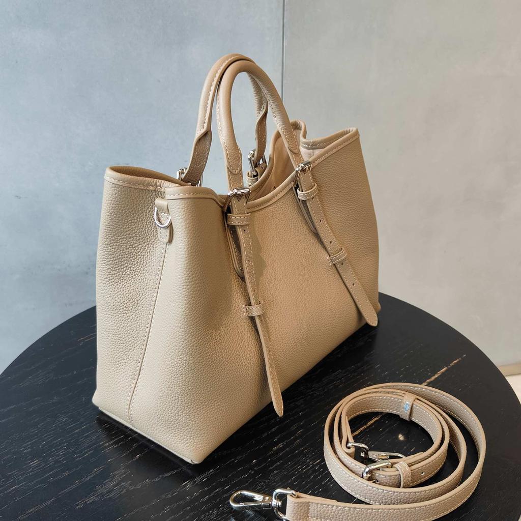 Leather Women's Bags Women's 2025 New Messenger High-end Commuting First-layer Cowhide Tote Bag Women's Handbag