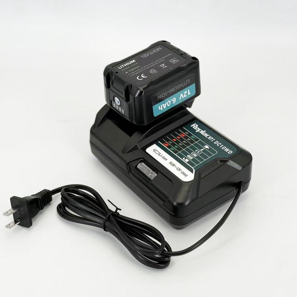 Compatible Lithium Battery Charger for Makita 10.8-12V Tools: Models BL1012, BL1021 (DC10WD)