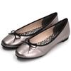 JILL STUART Schuhe 6272 Damen Allwetter Ballerinas, Etain, Größe 24.0 cm, Größe E