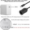 Strips Work with 65W PD Charger Adapter Cable Converter USB C to Cigarette Lighter 9/15/12/20V