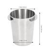 Smooth Surface Espresso Dosing Cup Silver Coffee Measuring Cup  Espresso Powder Transfer