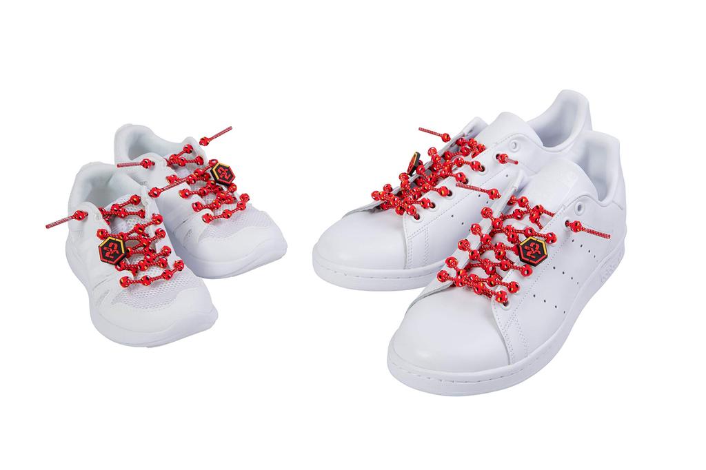 Cool Knot No-Tie Shoelaces, EVANGELION SPORTS Unit 2 Model, Size L