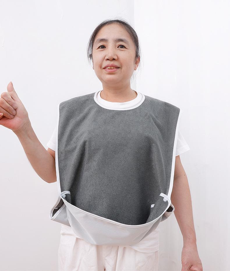 Waterproof and Stain-resistant Adult Bib for Eating