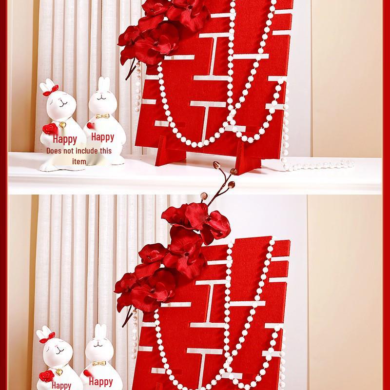 Honeymoon Love Heart Balloon Ceiling Set for Wedding and Bedroom Decor